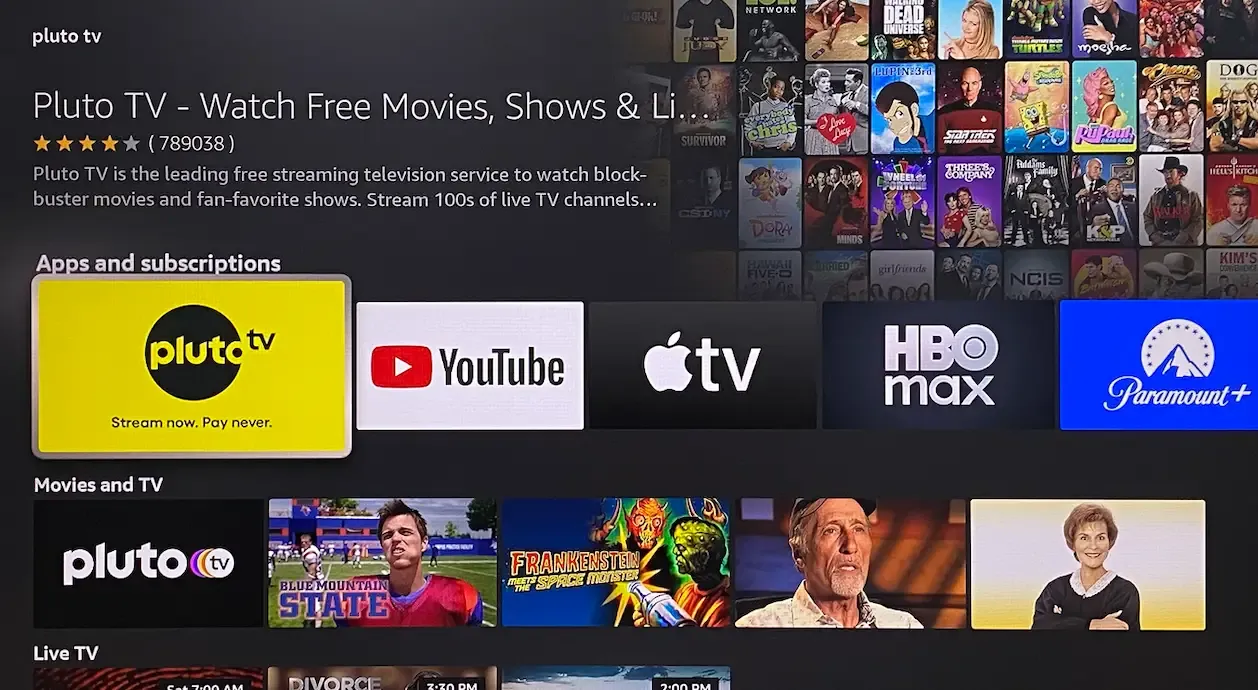 Pluto TV on FireStick