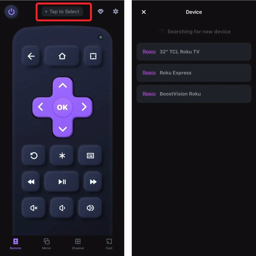 Best Roku remote app from BoostVision