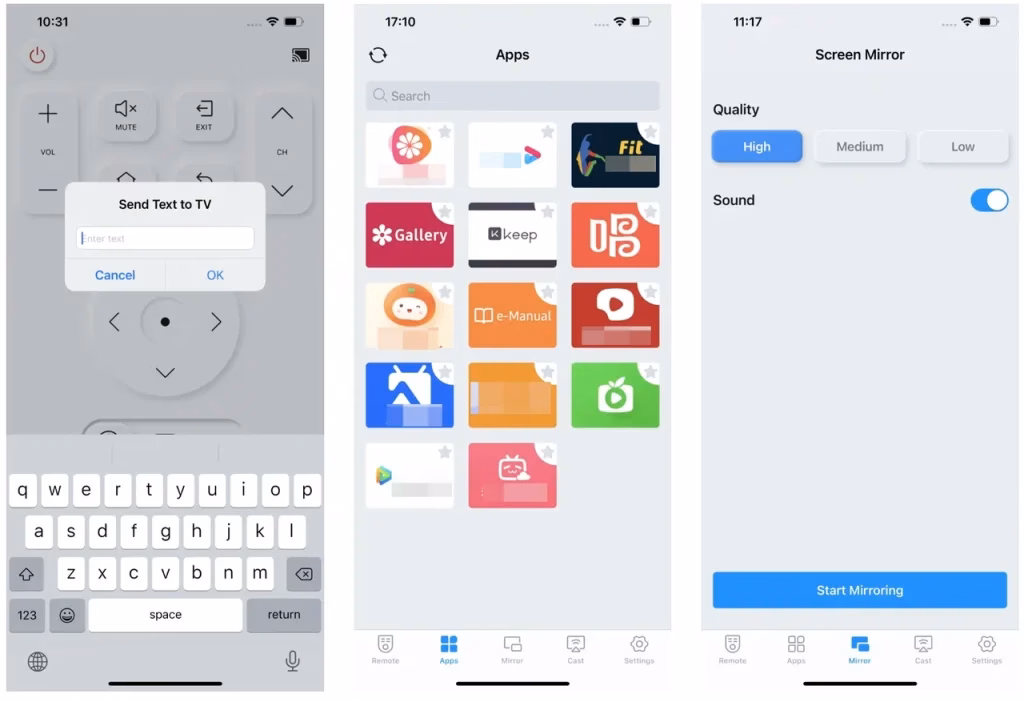 advanced features of Samsung TV Remote app