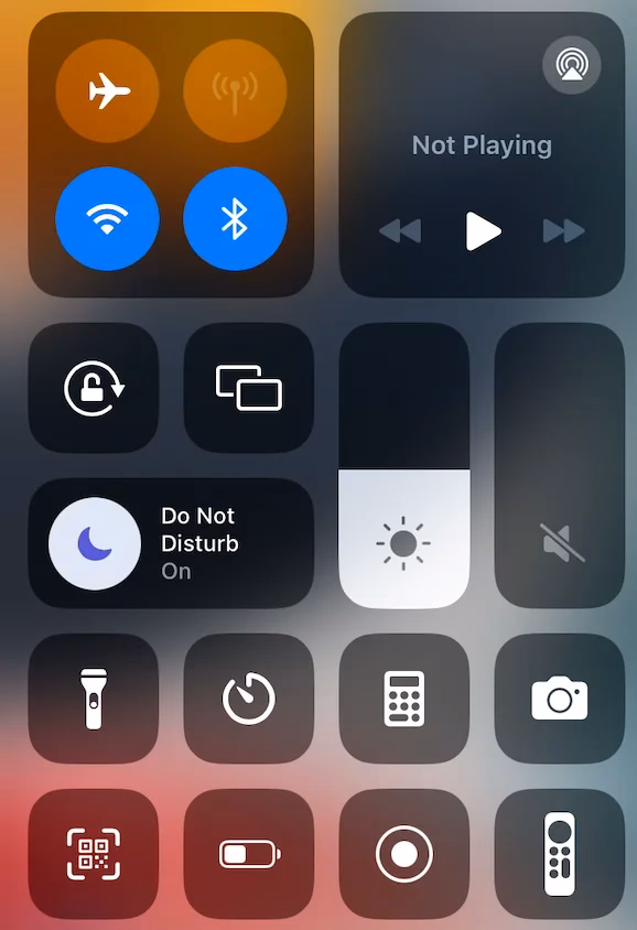 turn on Bluetooth and WiFi on iPhone
