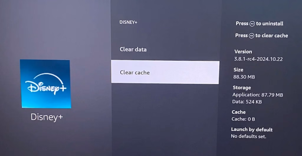 choose Clear Cache