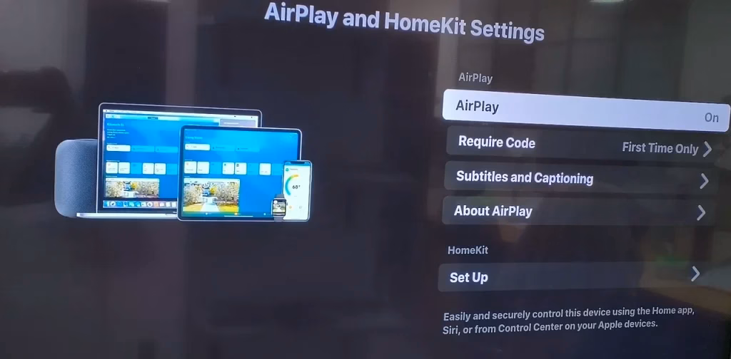 turn on AirPlay on Roku