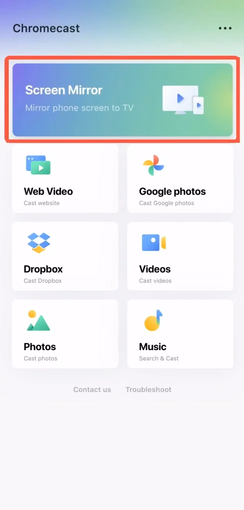 TV cast for Chromecast app