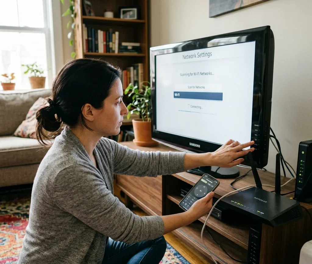 Connect TV to Wi-Fi without a Remote