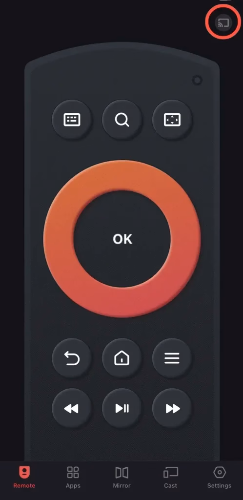 Fire TV remote app of BoostVision