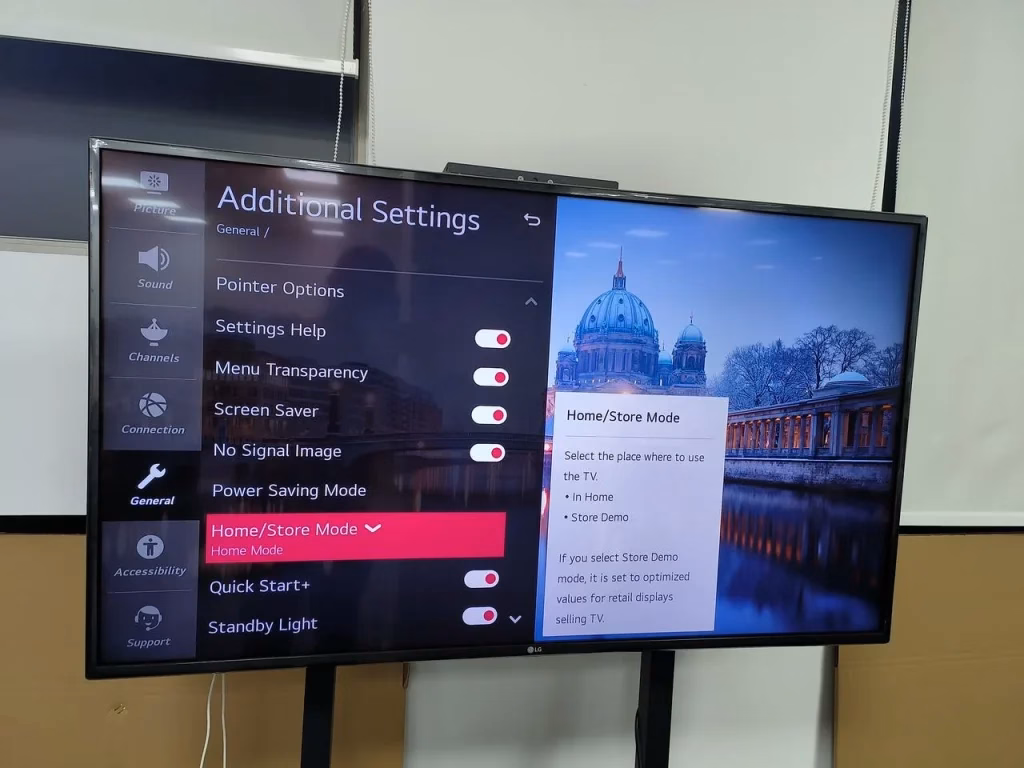 disable Demo Mode and enable Home Mode