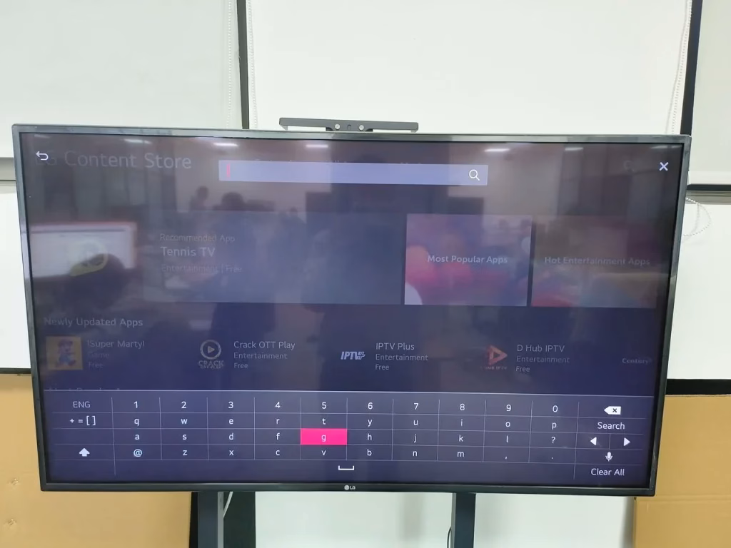 press the Search button