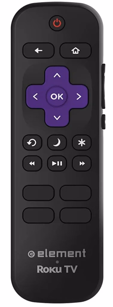 Element Roku TV remote