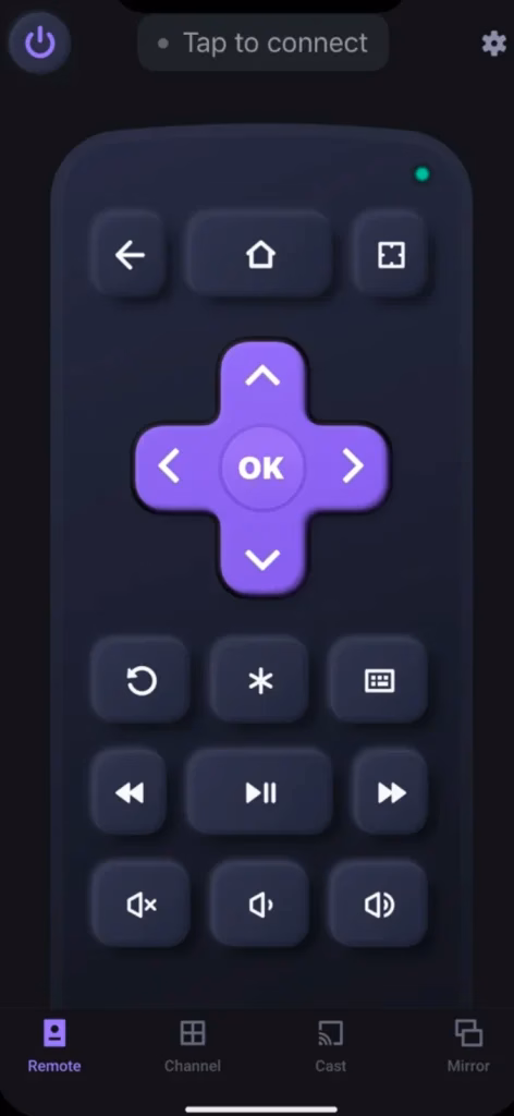 the Roku remote app from BoostVision