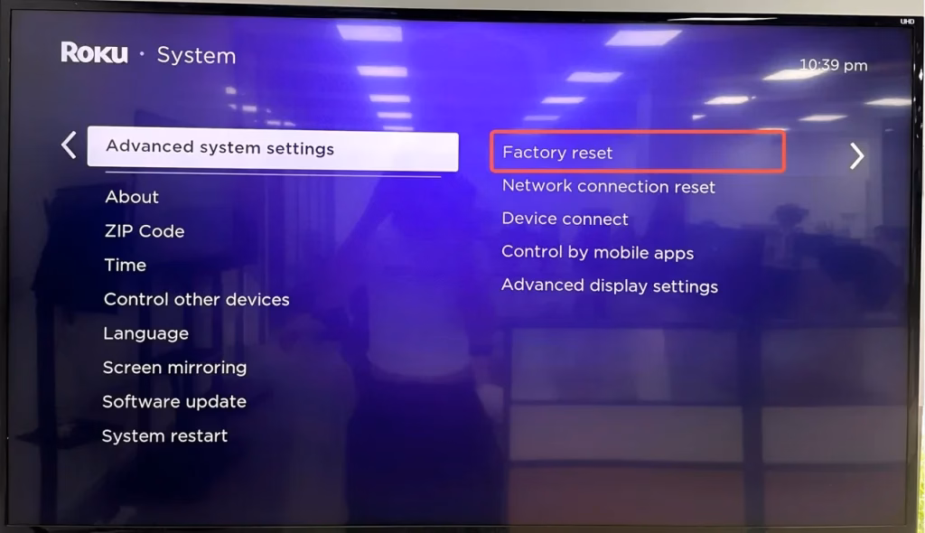 Redefinição de Fábrica