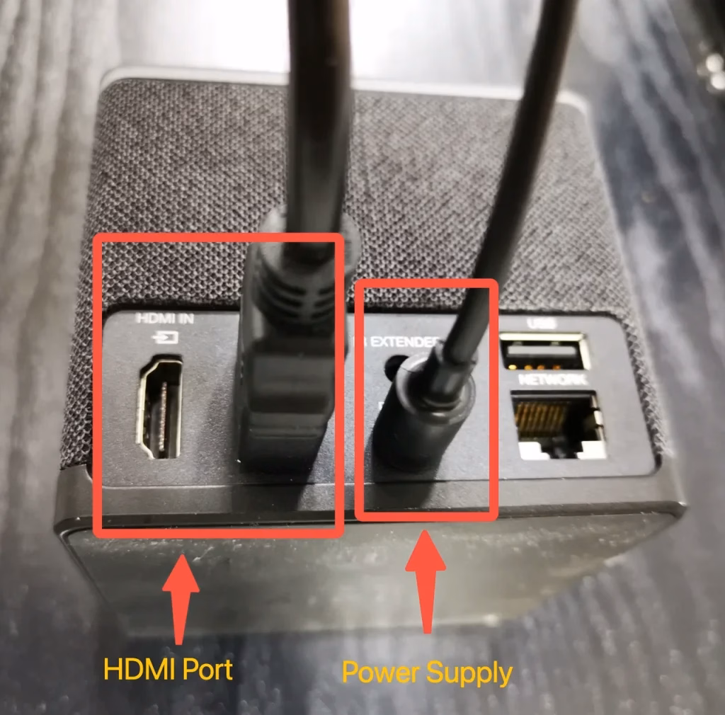 Wires and ports of Fire Stick