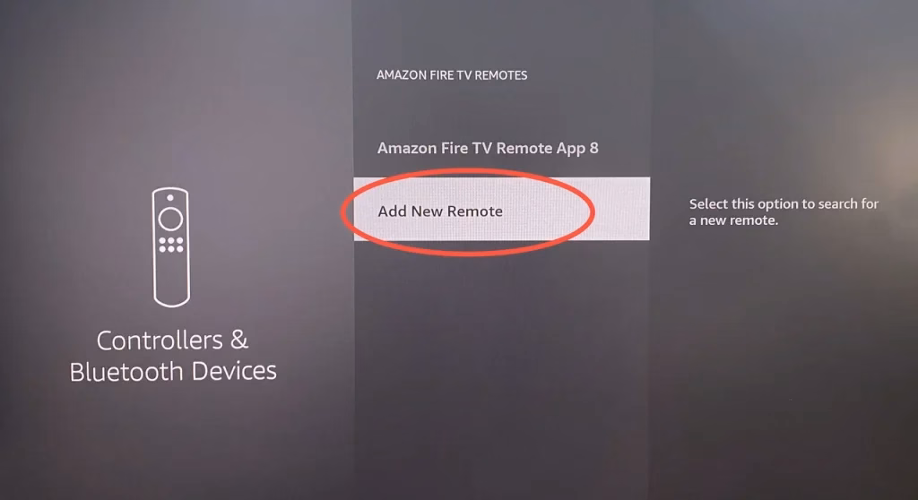 Add new remote option on Fire TV