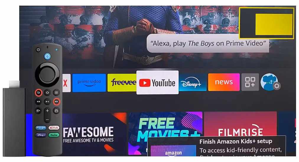enable Screen Magnifier on Firestick