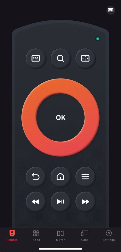 the virtual Fire TV Stick controller