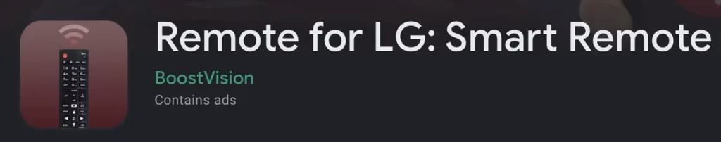 LG Remote on Google Play