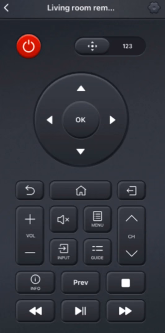 virtual Hisense TV Remote
