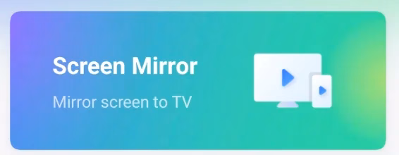 Screen Mirroring feature on the app