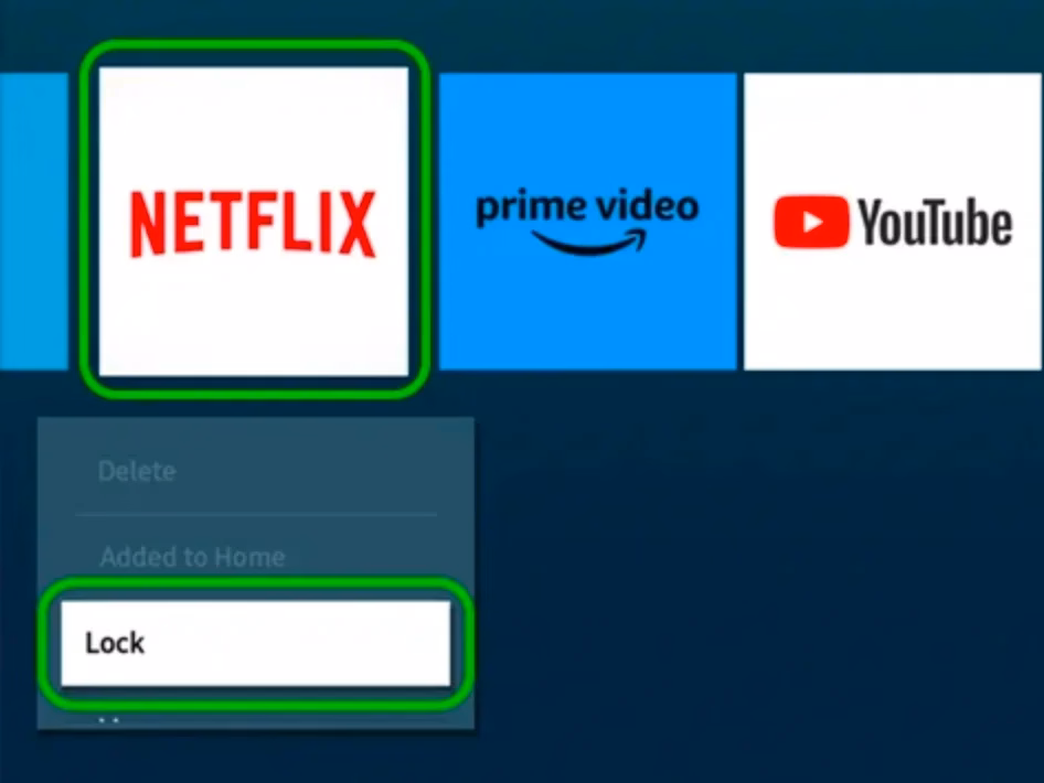 find the Netflix app on TV
