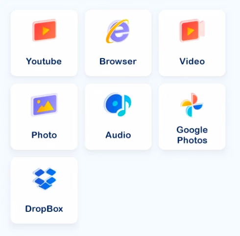 casting features available on the app