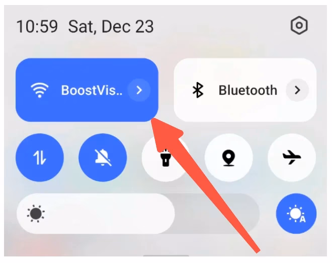 check the network connection on the Android phone