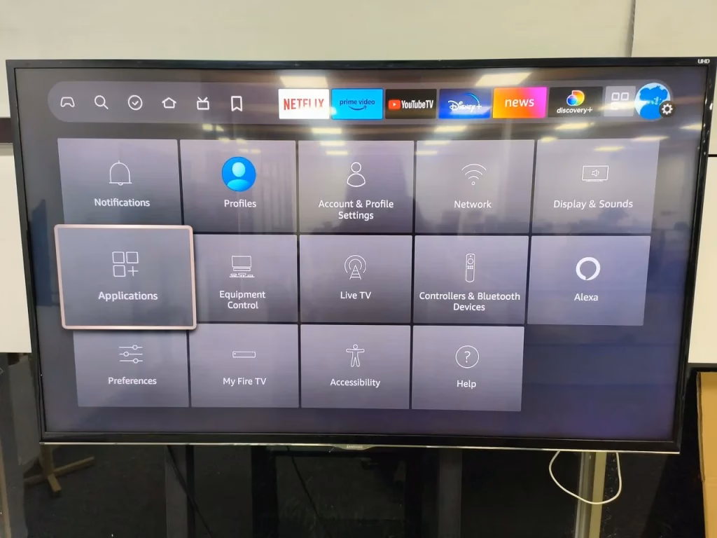choose the Applications option