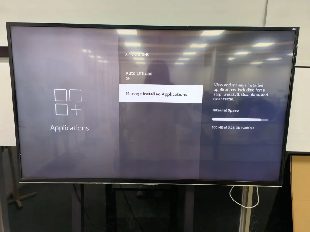 choose the Manage Installed Applications option