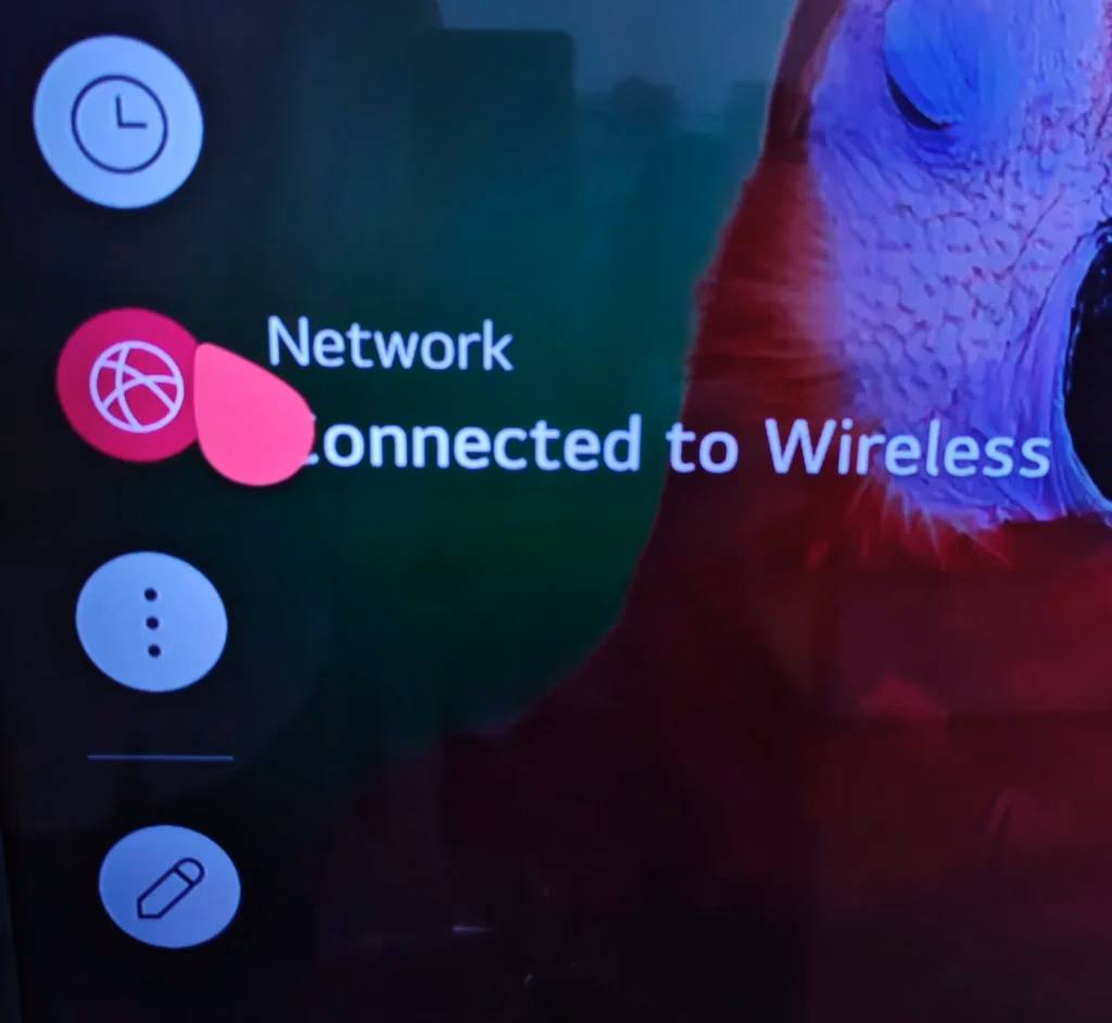 Network from side panel