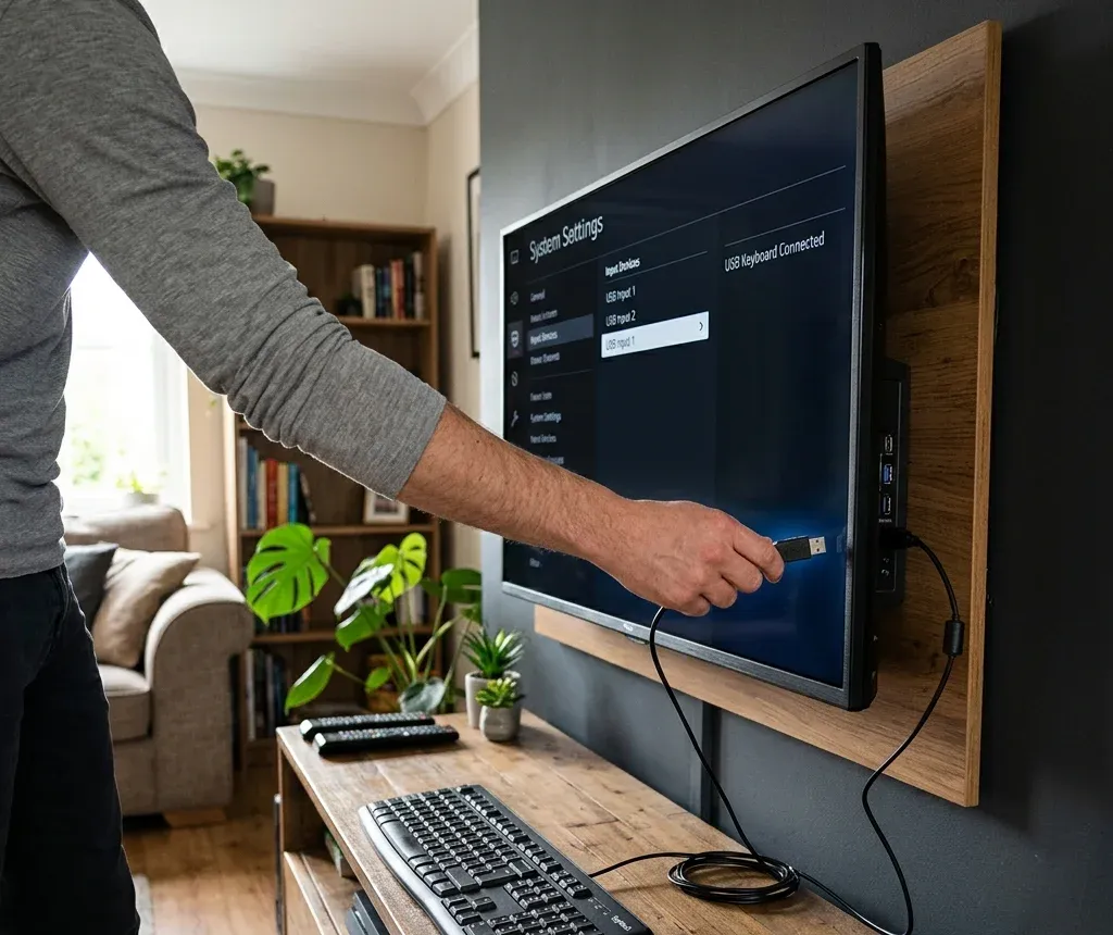 use a USB keyboard or mouse