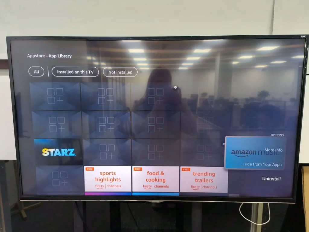 choose the Uninstall option from the side menu