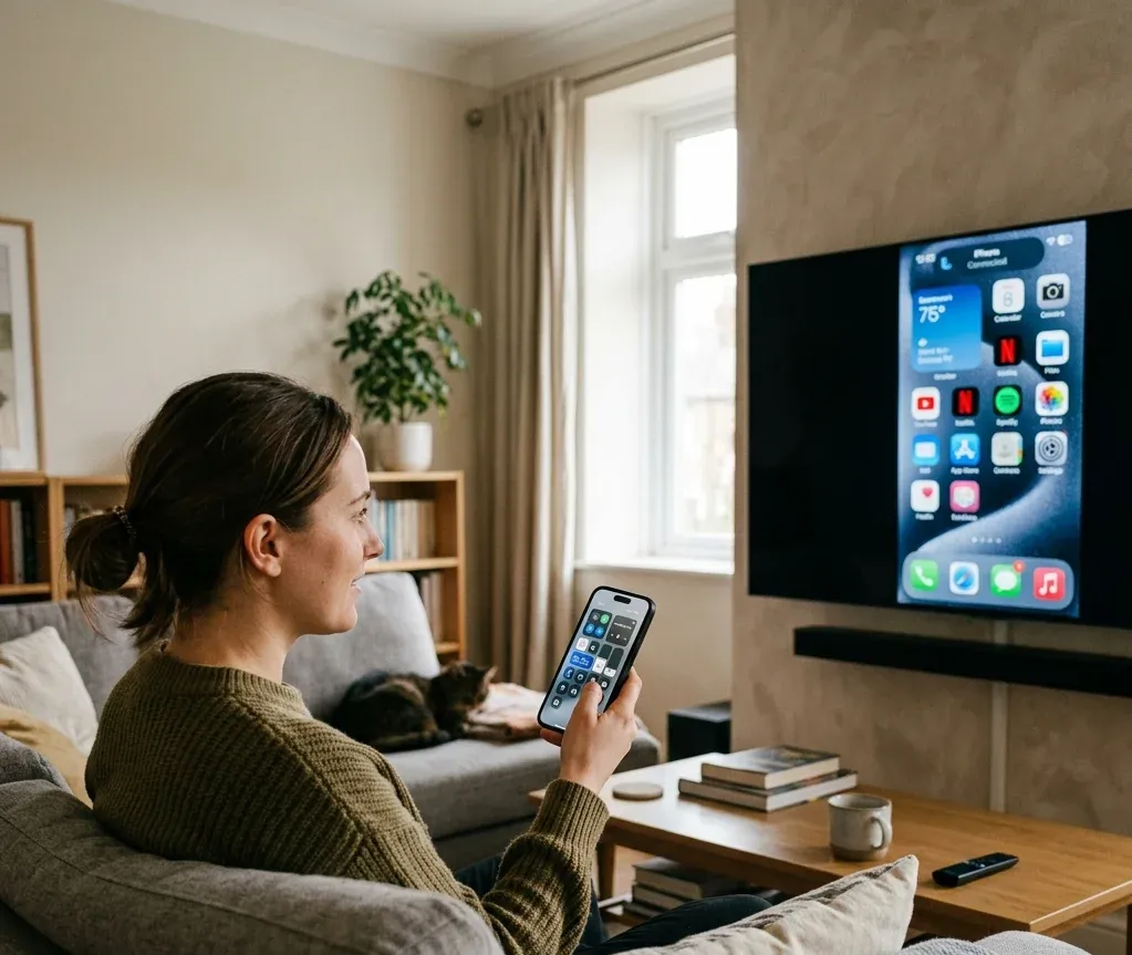 How to mirror and iPhone to a TV