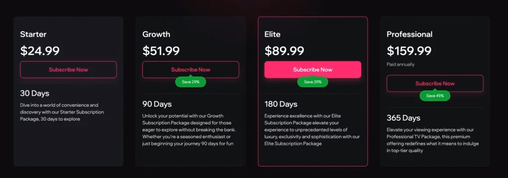 Apollo Group TV pricing and packages