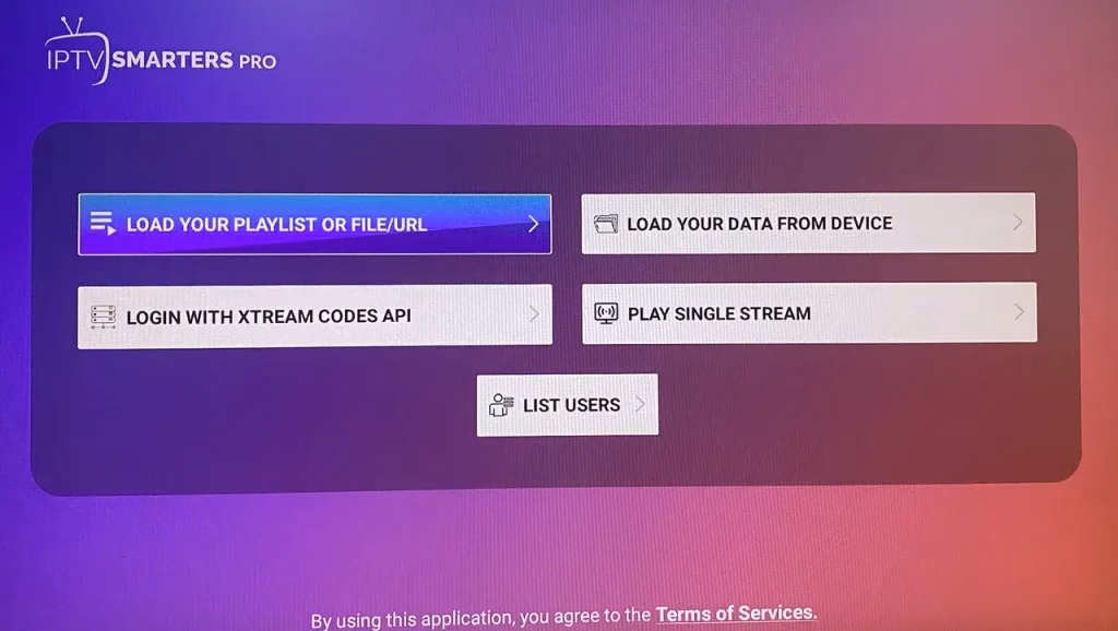 the four different options