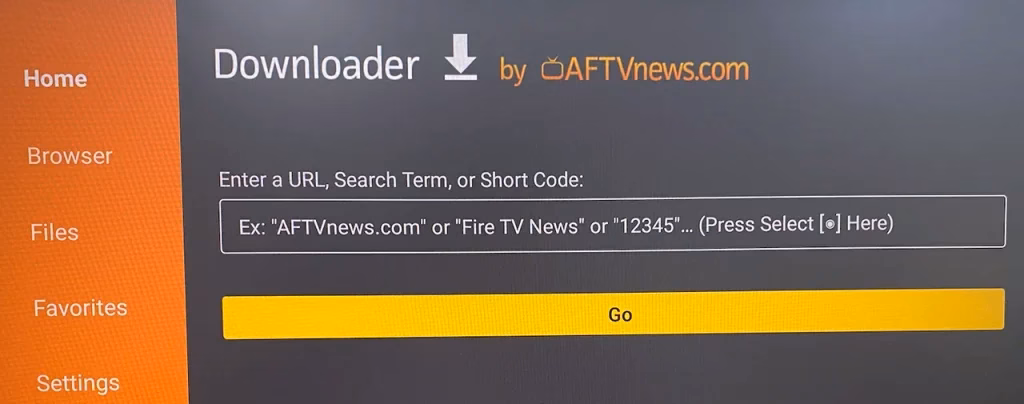 launch Downloader on Firestick