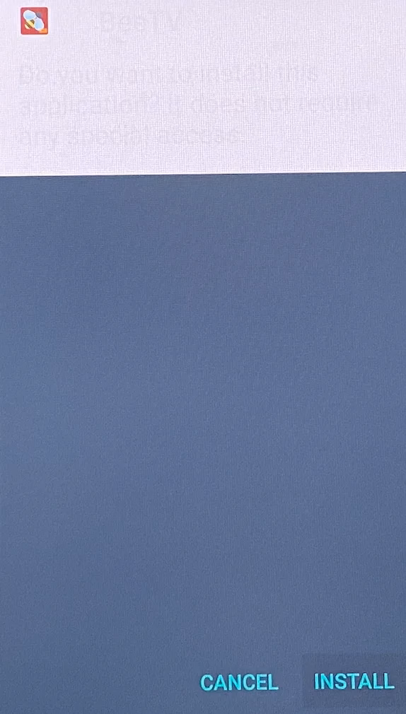 choose to install BeeTV APK