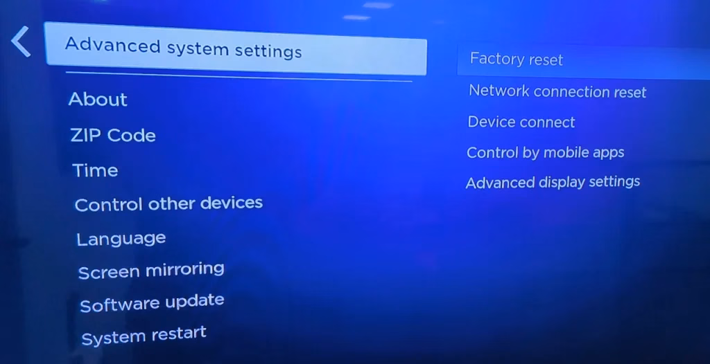 choose System > Advanced system settings