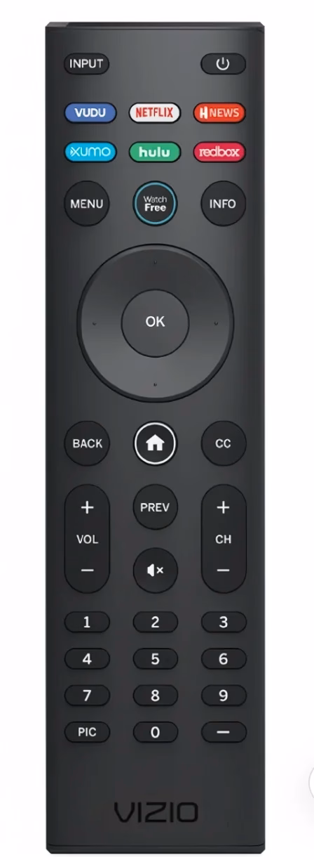 standard Vizio remote