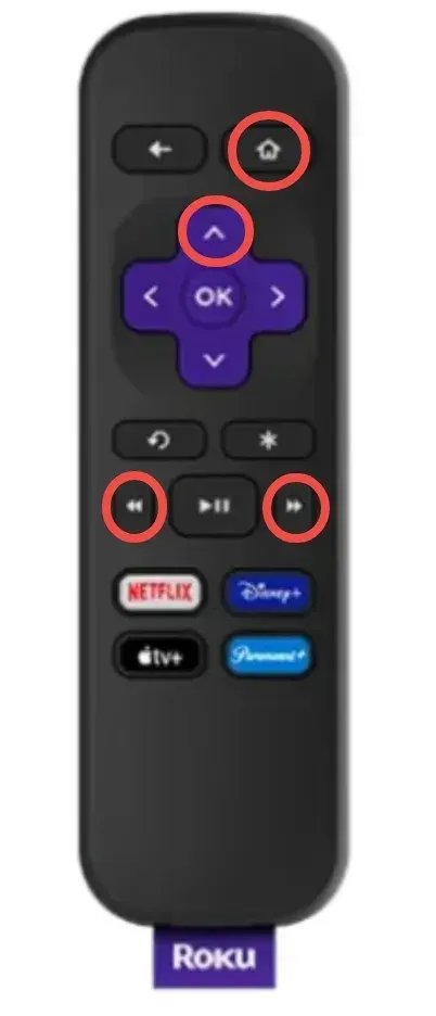 Roku remote sequence