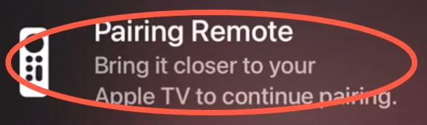 Pairing Remote notification on screen