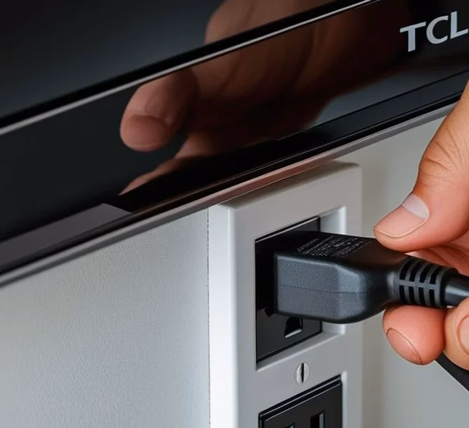 unplug the TCL TV from the power outlet