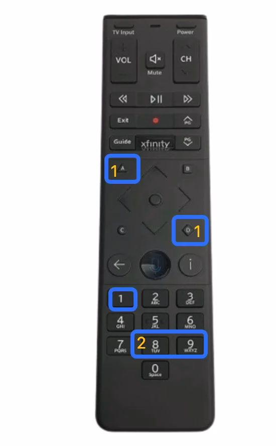 reset Xfinity remote XR15