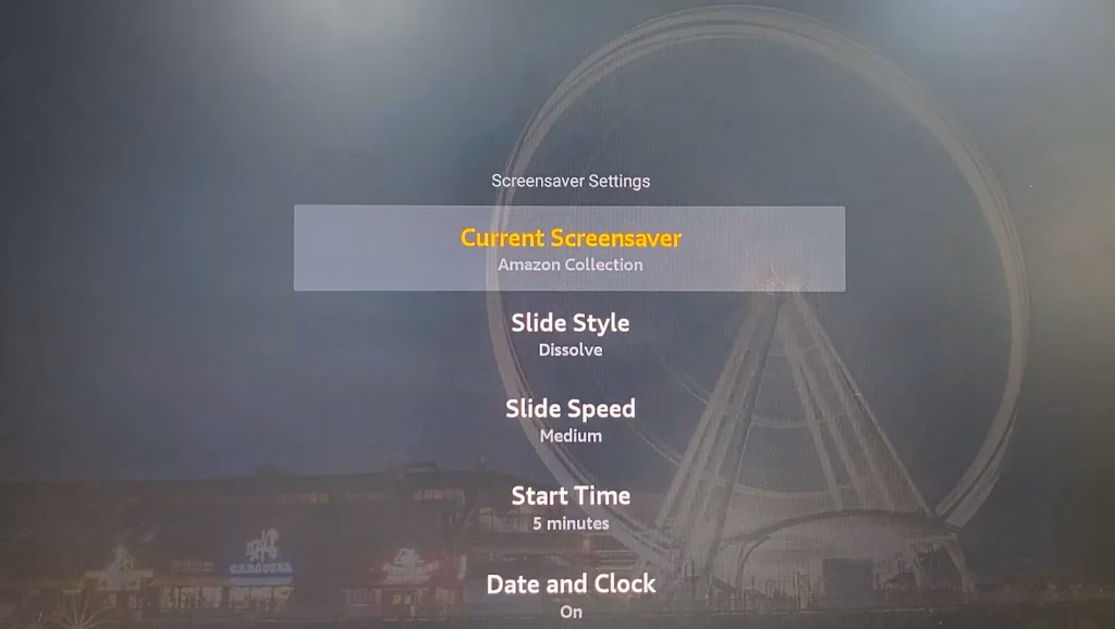 change screensaver on Firestick