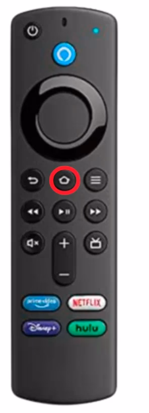 press the Home button on Firestick remote