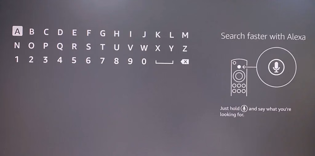 enter app name on Firestick