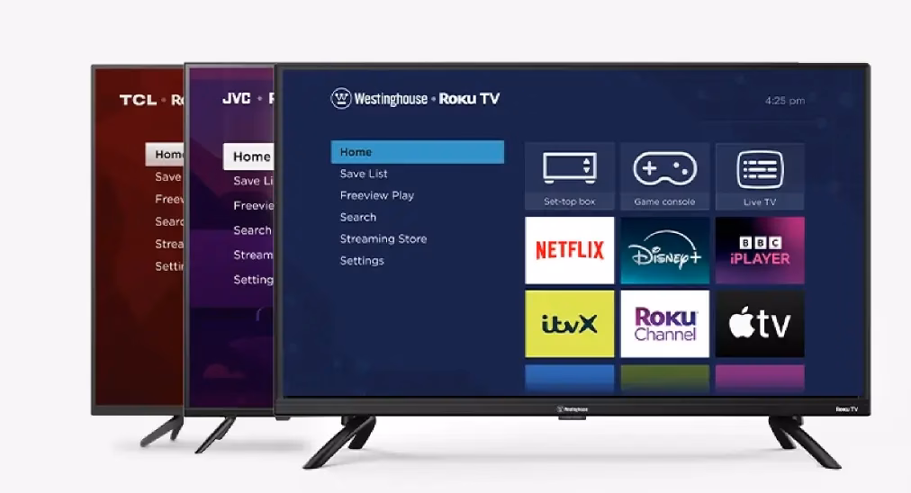 Roku TVs from different brands
