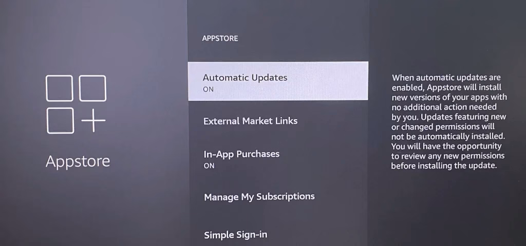 turn on Automatic Updates on Firestick
