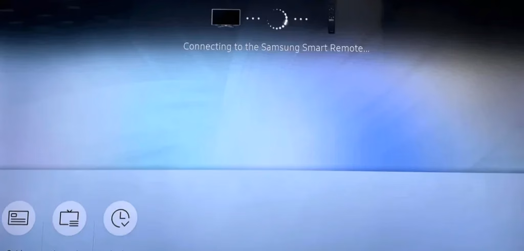 Samsung TV trying pairing a smart remote