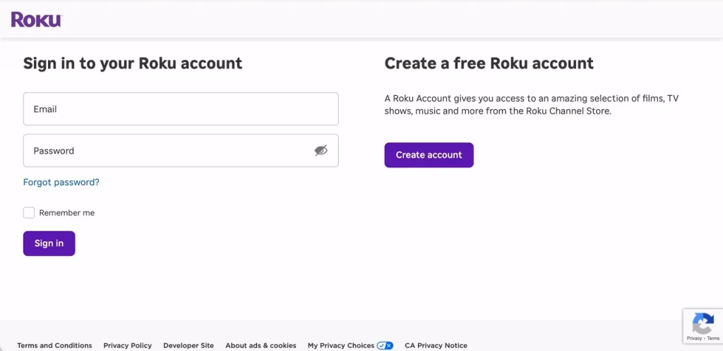 Roku sitio web