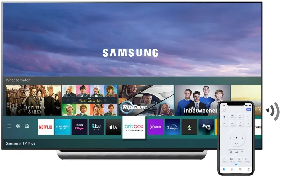 control Samsung TV with phone over Wi-Fi