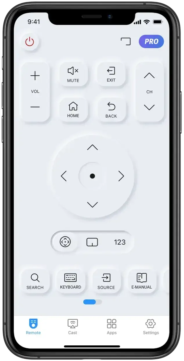 launch a Samsung TV remote app on phone