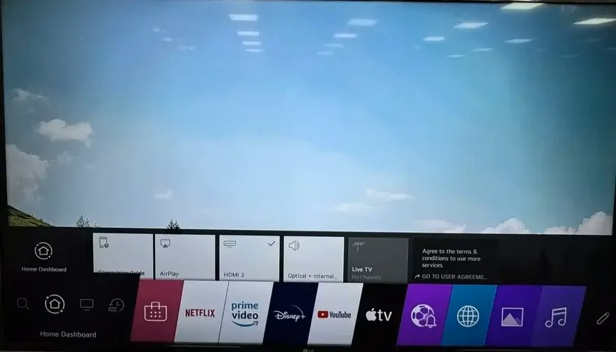 HDMI option on LG TV
